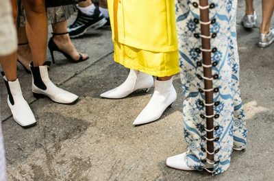 SHOP: White ankle boots