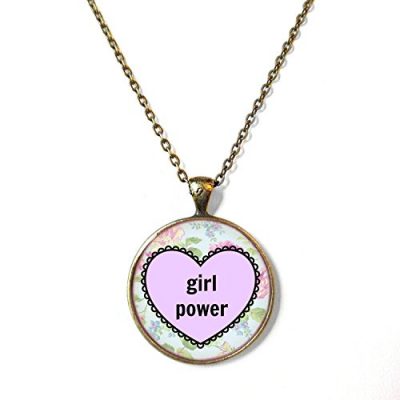 Girl Power Feminist Necklace