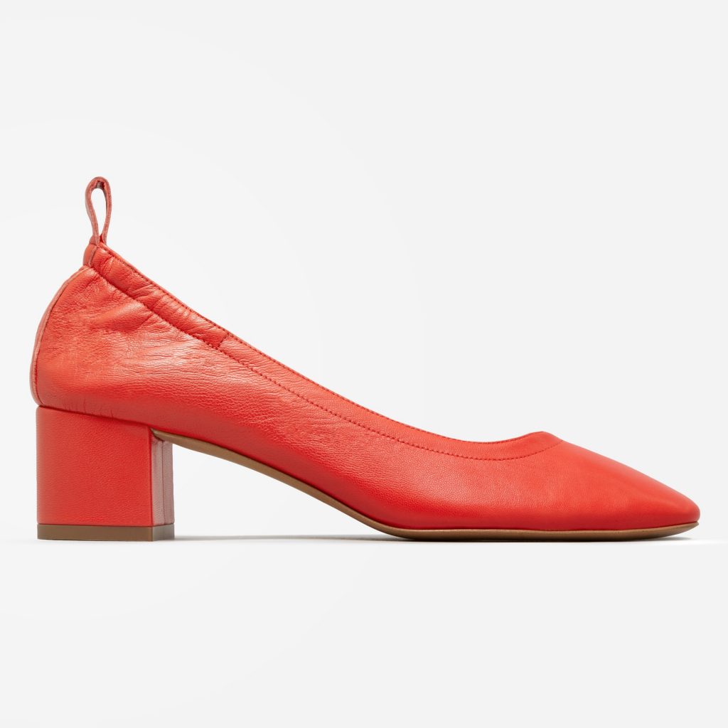 Everlane The Day Heel in Red