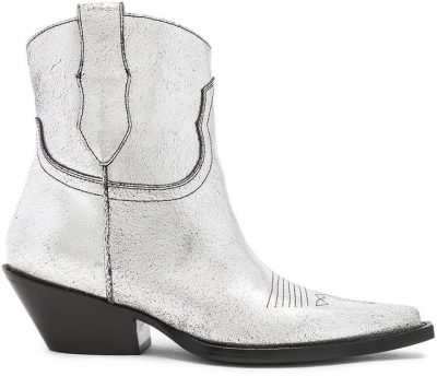 Metallic Short Western Boots